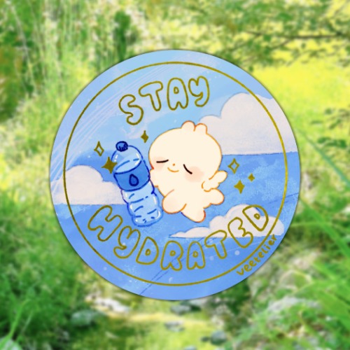 Stay Hydrated Holographic Vinyl Sticker | Default Title