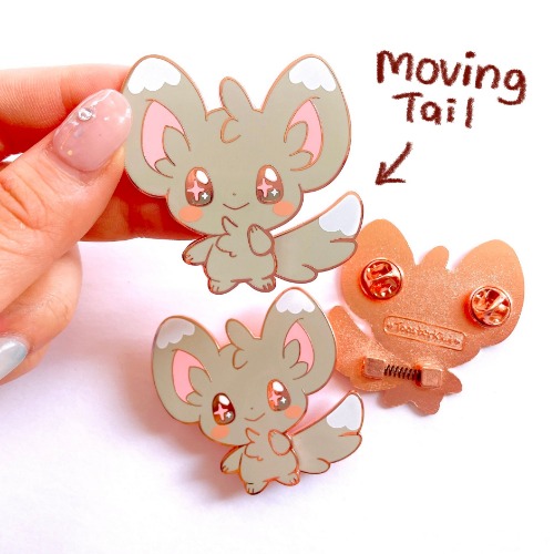 Minccino Bobble Tail Enamel Pin | Default Title