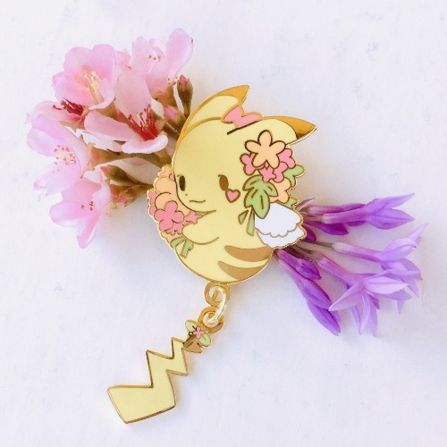 Pikachu Dangling Tail Enamel Pin 3.5" | Default Title