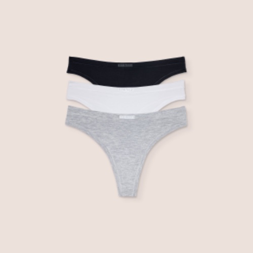 Bamboo Comfort Thong (3er Paket) - Multi | S