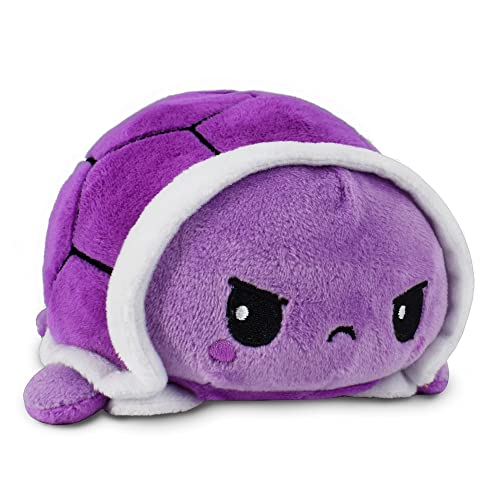 TeeTurtle - The Original Reversible Turtle Plushie - Punk - Cute Sensory Fidget Stuffed Animals That Show Your Mood 3.5 inch - Punk