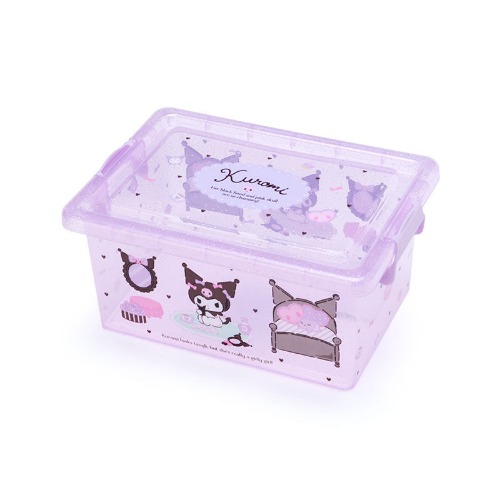 Kuromi Glitter Snap Storage Box | Default Title