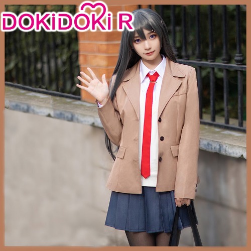 DokiDoki-R Anime Seishun Buta Yarou wa Bunny Girl Senpai no Yume wo Minai Cosplay/Wig Mai Sakurajima | S