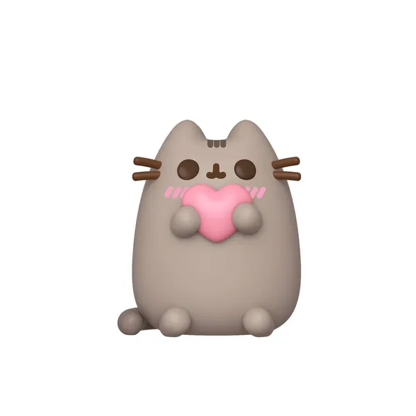 Funko Pop! Pusheen: with Heart - Funko 44529 POP Pusheen w/Heart Collectible Toy, Multicolour