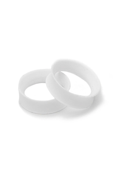 Kaos Softwear White Earskin Eyelet Plug 2 Pack