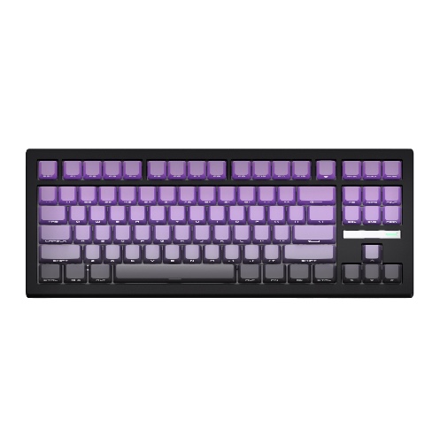 ZH870 80% Mechanical Keyboard,PBT Material Keycap | Midnight Purple / Sakura Switch (Creamy for a smooth sound)
