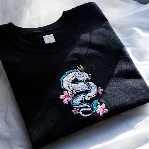 White Dragon Spirit Shirt | Double Extra Large / Black