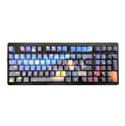 ZH980 95% Mechanical Keyboard,PBT Material Keycap | Starry Night / Sakura Switch (Creamy for a smooth sound)