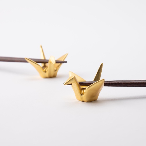 Golden Crane Chopstick Rest Pair | Default Title