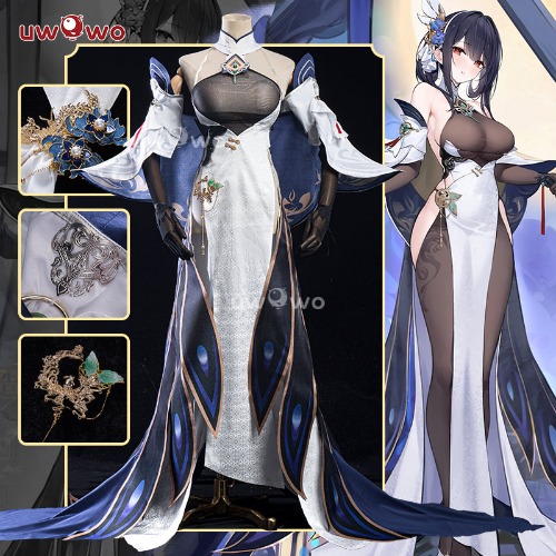【In Stock】Uwowo Azur Lane Chen Hai Chenhai Retrofit 18+ Sexy Gown Cosplay Costume - XL