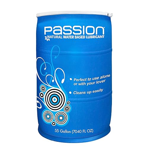 Passion Natural Water-Based Lubricant - 55 Gallon - 7040 Fl Oz (Pack of 1)