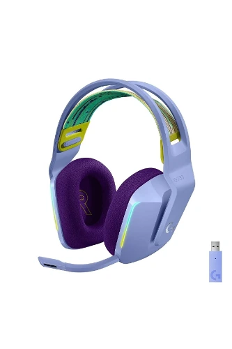 logitech G G733 LIGHTSPEED RGB Kablosuz 7.1 Surround Ses Oyuncu Kulaklığı - Lila