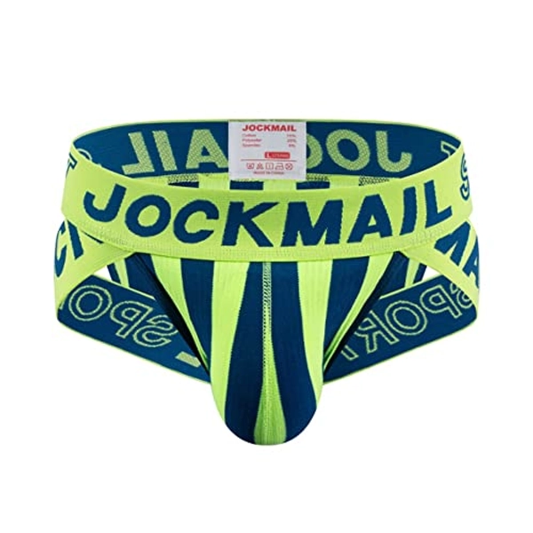 JOCKMAIL Mens Underwear Briefs Wide Belt Striped Mens Briefs Underwear Athletic Sport Underwear Briefs
