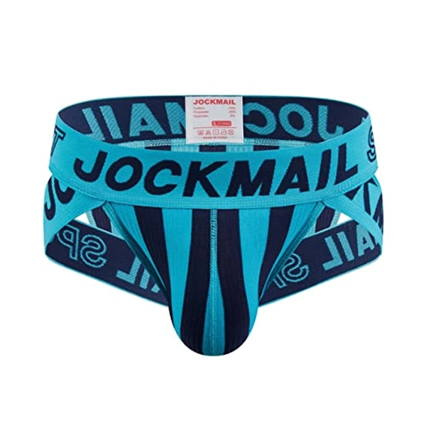 JOCKMAIL Mens Underwear Briefs Wide Belt Striped Mens Briefs Underwear Athletic Sport Underwear Briefs