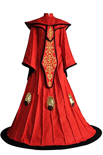 Women's Queen Padme Amidala Cosplay Costume The Phantom Menace Red Queen Dress - Female S