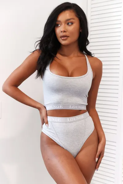 Bamboo Basic Bralette (Set) - Grey