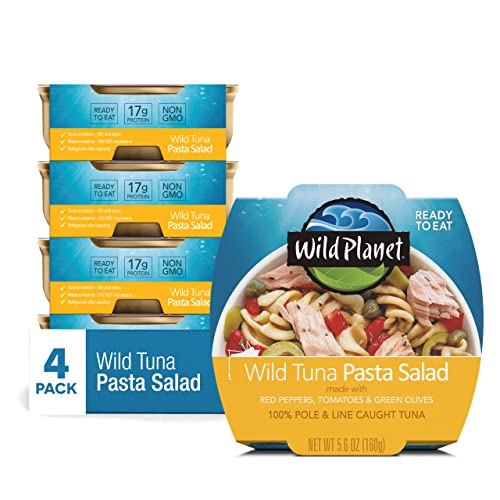 Wild Planet Ready-To-Eat Wild Tuna Pasta Salad (4-Pack)