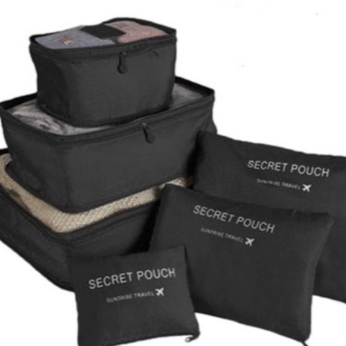 7 PCS Suitcase Organizer Bags Set - Black