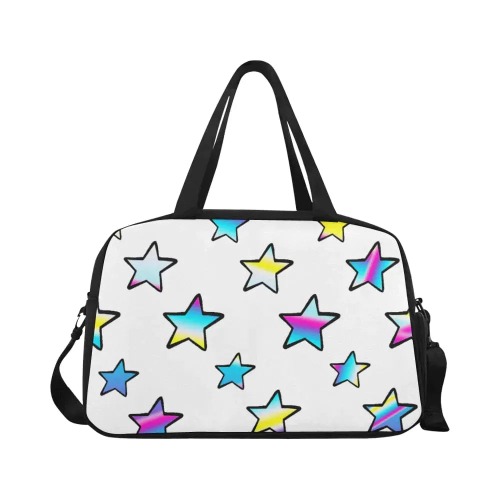 Rainbow stars Black N White Travel Bag - One Size