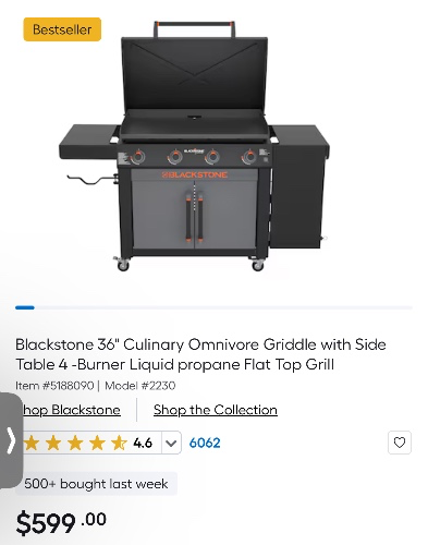 Blackstone griddle 