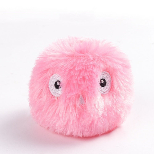 Interactive Plush Ball Toy for Pets - Pink