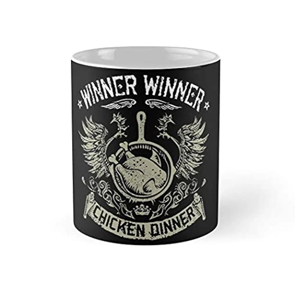 Pubg Wwcd Coffee Mug 11oz Ceramic Tea Cups, White