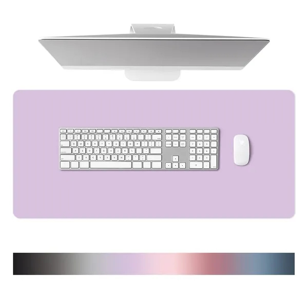 Schreibtischunterlage Leder - Multifunktion Mauspad aus Wasserdichtes PU-Leder - 80 × 40 cm Große Größe, Mouse Pad Für den Heim- oder Bürogebrauch ( Lila )