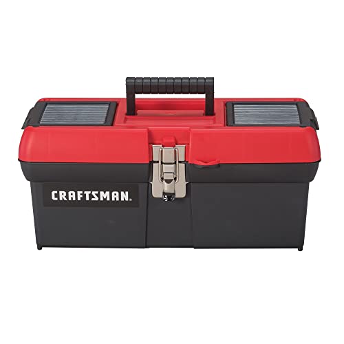CRAFTSMAN Tool Box, Lockable, 16 in., Red/Black (CMST16901) - 16in Tool Box