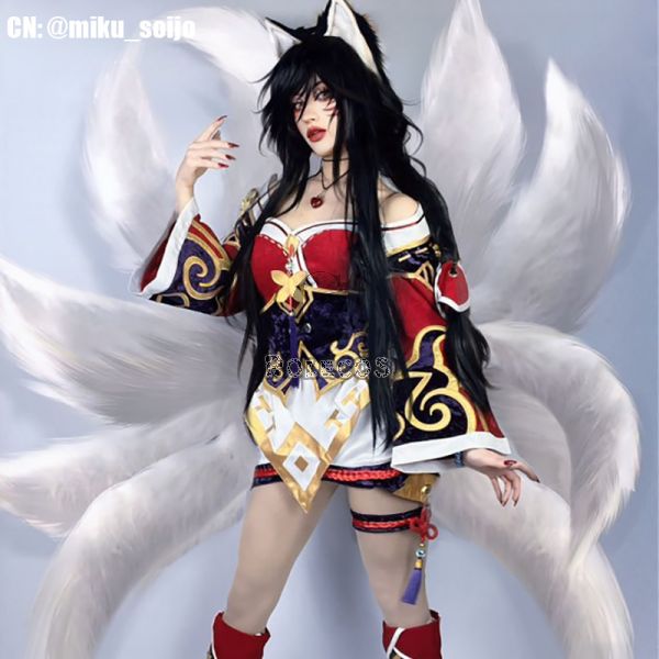 LOL The Nine Tailed Fox Ahri Cosplay Costume