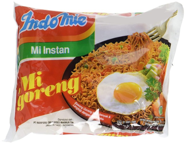 Indomie Mi Goreng Instant Stir Fry Noodles, Halal Certified, Original Flavor (Pack of 40) - Pack of 40