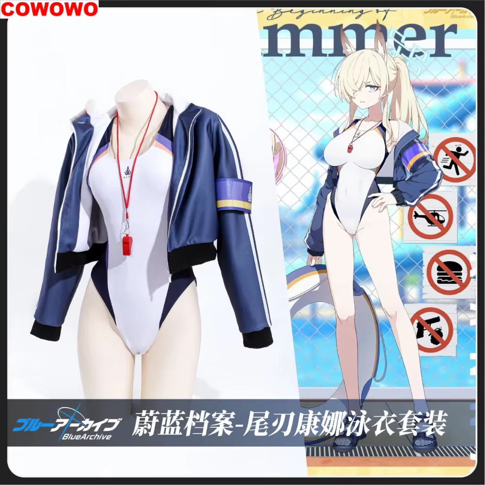 COWOWO Blue Archive Ogata Kanna Swimsuit Cosplay Costume Cos Game Anime Party Uniform Hallowen Play Role Clothes Clothing - AliExpress 