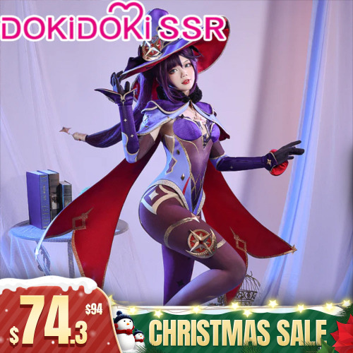 【M/L/XL Ready For Ship】【Size S-XXL】【Last Batch】DokiDoki-SSR Game Genshin Impact Cosplay Mona Cosplay costume Women halloween | L