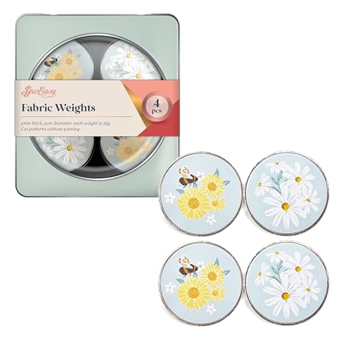 Sew Easy Poids de Tissu, l'artisanat, la découpe de Motifs, la Couture, Le matelassage, Marguerite, 50 x 5mm - 50 x 5mm - Marguerite