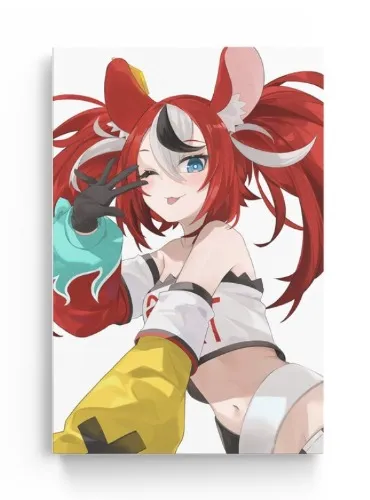 Hololive Hakos Baelz Half Body Portrait Canvas