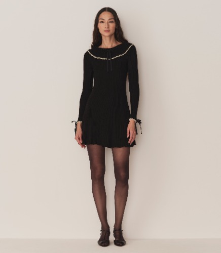 RAFAELA DRESS -- BLACK | BLACK / S