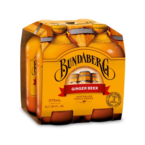 Bundaberg Ginger Beer, 12.7 Fl Oz Bottles, 4 Pack - Ginger Beer - 12.7 Fl Oz (Pack of 4)
