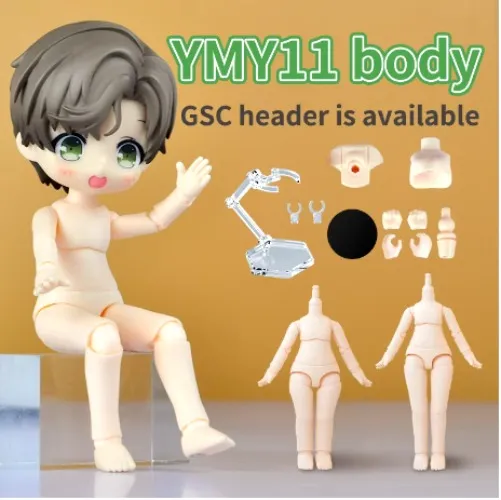 Bjd doll chibi body + head