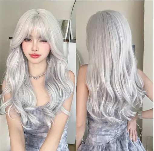 White long wig - 7jhh