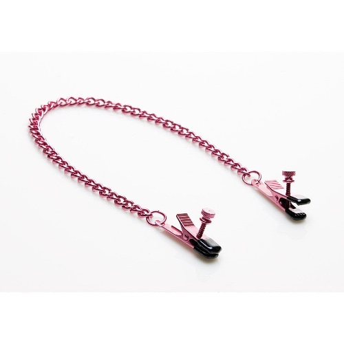 Sex Kitten Nips Adjustable Gator Nipple Clamps - Pink