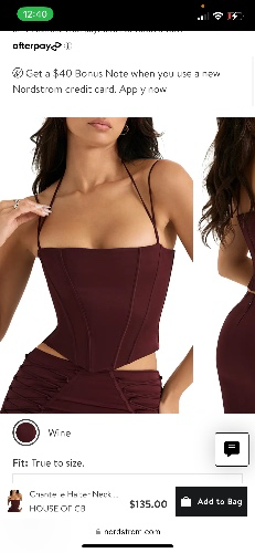 Chantelle Halter Neck Satin Corset Top