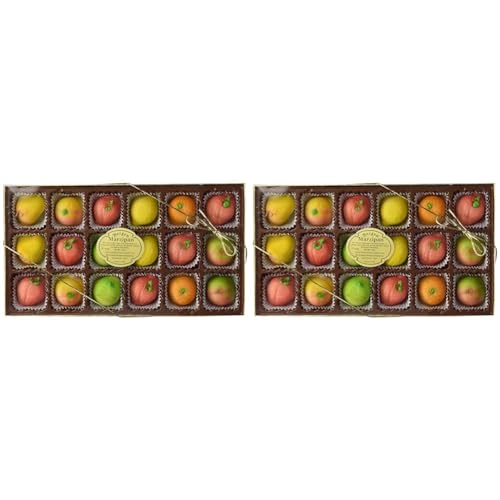 Bergen Marzipan - Assorted Fruit Shapes (18pcs.) by Bergen Marzipan [Foods] (Pack of 2) - 8 Ounce (Pack of 2)