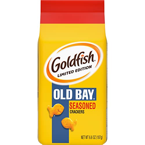 Goldfish Crackers, Limited Edition Old Bay Seasoned Snack Crackers, 6.6 oz. bag - Old Bay Seasoned Crackers - 6.6 Ounce (Pack of 1)