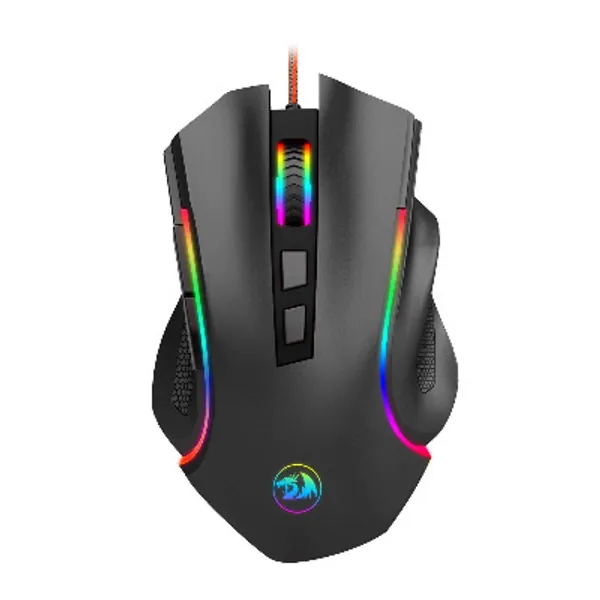 Redragon M602 RGB Wired Gaming Mouse RGB Spectrum Backlit Ergonomic Mouse Griffin Programmable with 7 Backlight Modes up to 7200 DPI for Windows PC Gamers (Black)