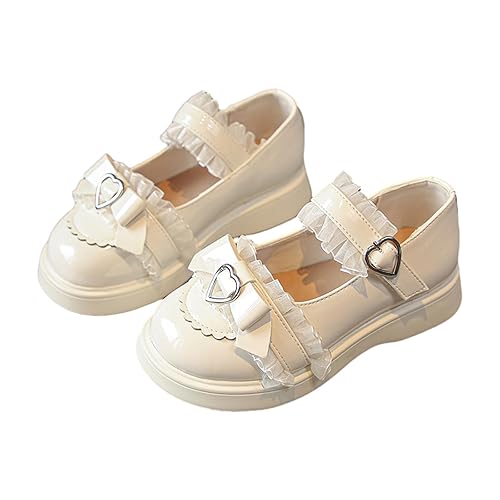 Sweet Lolita Cosplay Flat Mary Jane Shoes Cute Goth Chunky Platform Dress Pumps Shoes PU Leather Oxfords for Women - 7 - White