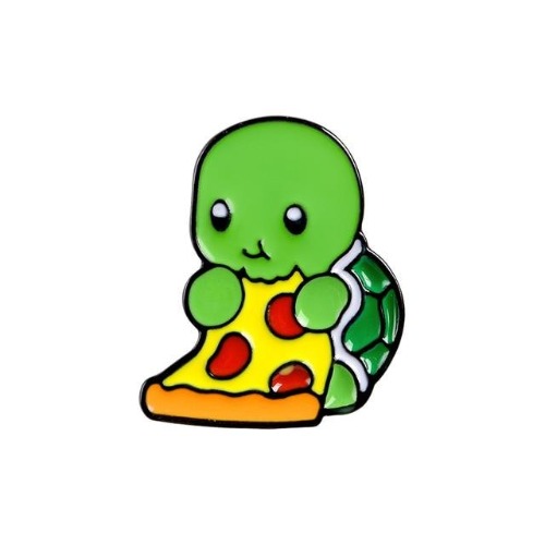 Introverted Turtle Pins - Pizza Turtle