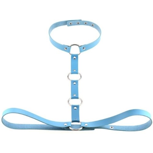 Y Choker Harness - Light Blue