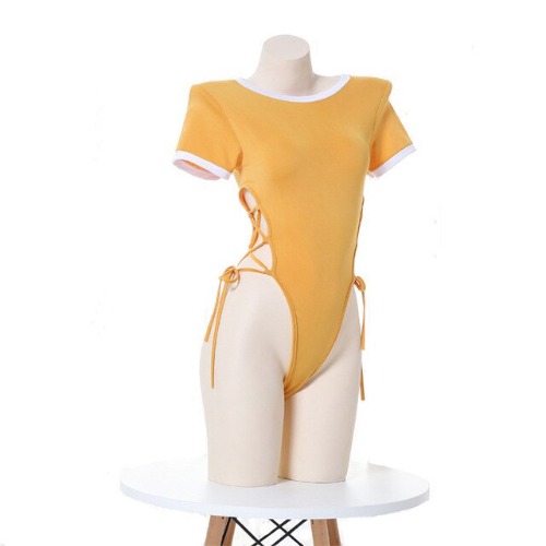High Slit Bodysuit (8 Colors!) - Yellow