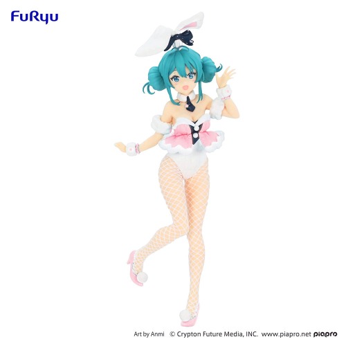 Hatsune Miku - Miku BiCute Bunnies Figure (White Rabbit Baby Pink ver.)