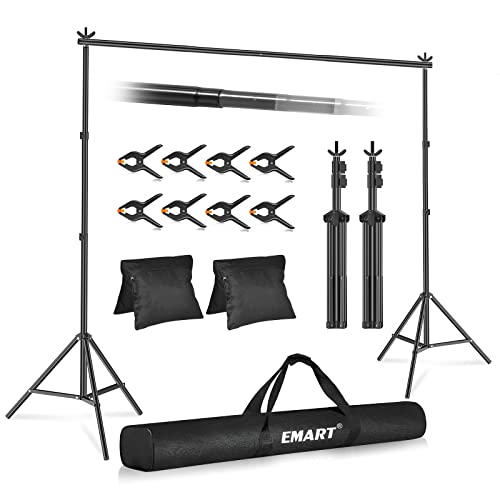 EMART Photo Video Studio 2m x 3m Adjustable Backdrop Stand