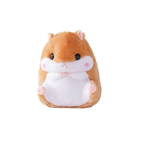 Hamster Stuffed Animal Plush, Cute Hamster Hugging Pillow Hand Warmer, Soft Cute Hamster Toy Gift at Birthday, Fluffy Hamster Plushie for Teens Adults (Brown 15.75''x11.81'') - Brown - 40*30cm/15.75*11.81inch